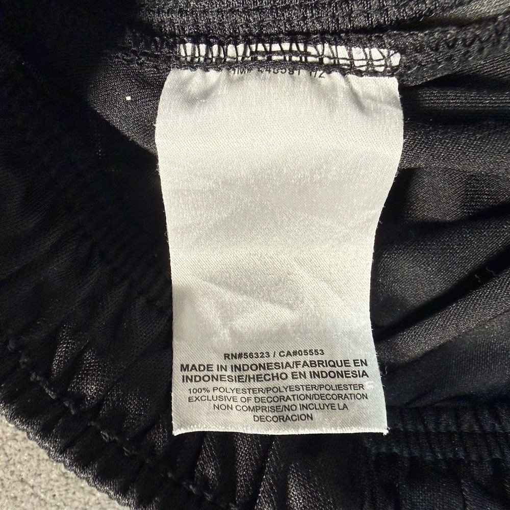Nike Jogger Sweatpants Men's Large Drawstring Pockets Logo Black Distressed - Picture 11 of 15